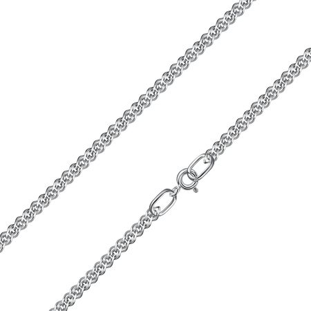 Серебряная цепочка Нонна с алмазной гранью и родированием 2790₽