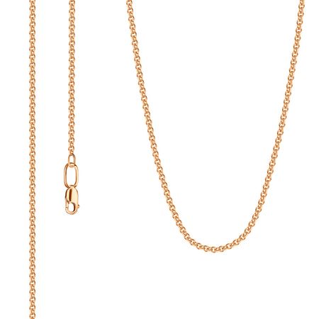 Серебряная цепочка Якорное ролло с позолотой 990₽