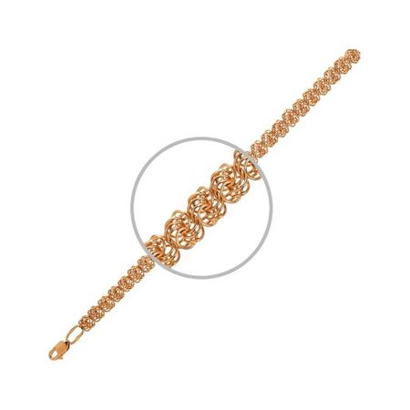 Золотой браслет ручного плетения Розочка 108400₽