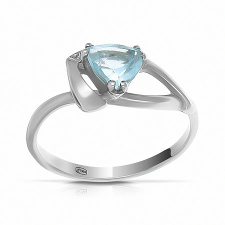 Кольцо SOKOLOV из серебра с топазом и фианитами 490₽