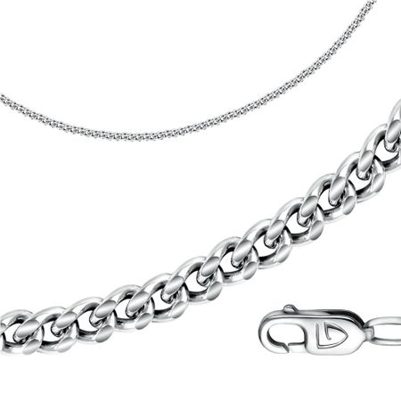 Серебряная цепочка Панцирь с родированием 4320₽