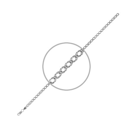 Полновесная серебряная цепь 990₽