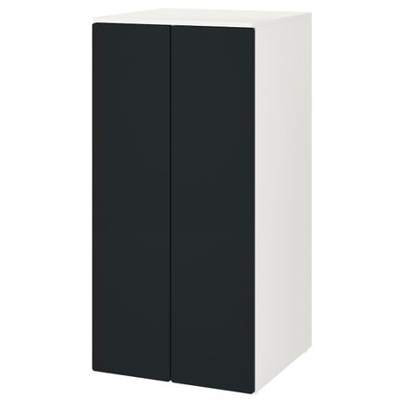 Шкаф Ikea Smastad / Platsa, 60х57х123 см, белый/черный купить недорого