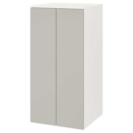 Шкаф Ikea Smastad / Platsa, 60х57х123 см, белый/серый купить недорого