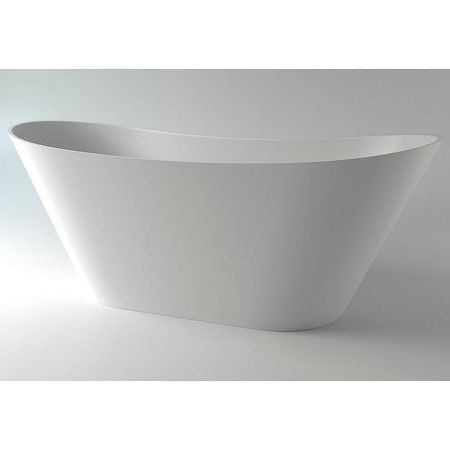 Ванна из искусственного камня Holbi Afina 161x66 101004111 Белая матовая 186371₽