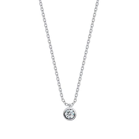 Серебряное колье с фианитом 1490₽