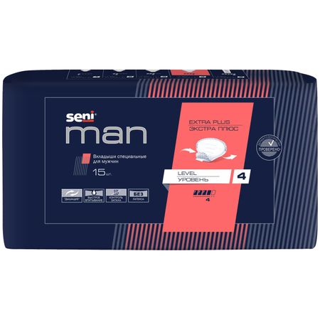 Сени Мэн вкладыши Экстра Плюс для мужчин уровень 4 15 1029₽