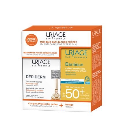 Урьяж набор Депидерм сыворотка-бустер 30млБарьесан увлажняющий крем SPF50 50мл 2776₽