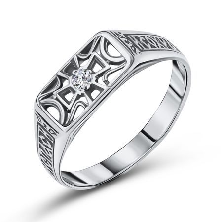 Серебряная печатка с фианитами 1190₽