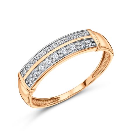 Золотое кольцо с фианитами 25680₽