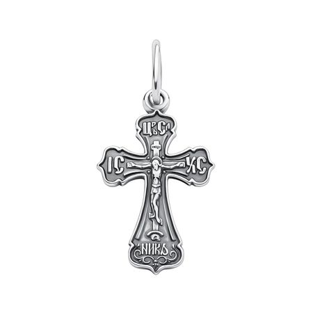 Серебряный крест с чернением 500₽