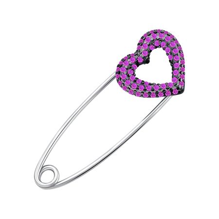 Серебряная булавка с фианитами 1290₽