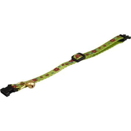 Flamingo ошейник для кошек ZIGGI нейлон зелёный 20-35см 10мм 270₽