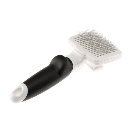 Ferplast Gro 5767 Premium Slicker Brush щетка-пуходерка для средне- и длинношерстных кошек и собак самоочищающаяся - XS 1187₽