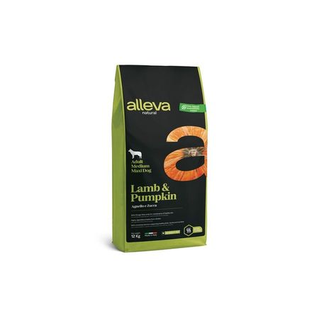Alleva Natural Adult Lamb amp Pumpkin MediumMaxi сухой корм для взрослых собак с ЯГНЕНКОМ и тыквой - 12 кг 11208₽