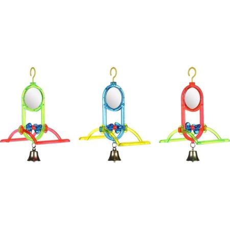 Flamingo игрушка для птиц зеркало с жердочками и колокольчиком 359₽