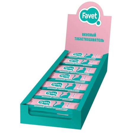 Favet Вкусный таблеткодаватель лакомство для кошек - 10 г x 14 шт