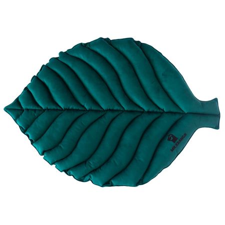 MrKranch лежанка для собак Листочек средняя двусторонняя с имитацией кожи размер 90х65х5см зеленая 4783₽