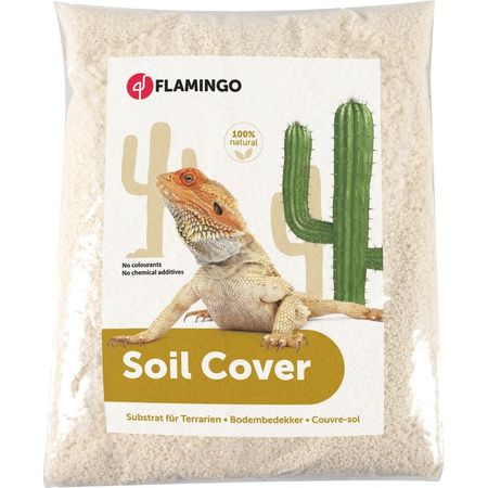 Flamingo песок для террариума зерно 1-3 мм белый 4 кг 606₽