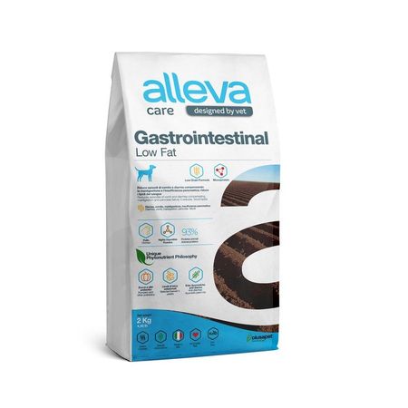 Alleva Care Dog Gastrointestinal Low Fat сухой диетический корм со сниженным уровнем жира для взрослых собак при заболеваниях ЖКТ - 2 кг 2674₽