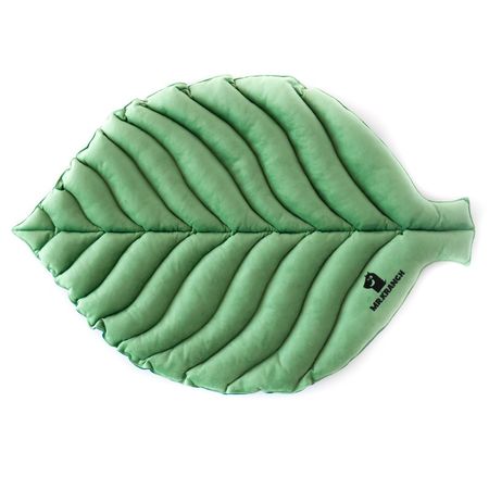 MrKranch лежанка для собак Листочек большая двусторонняя размер 120х73х6см зеленая 5331₽