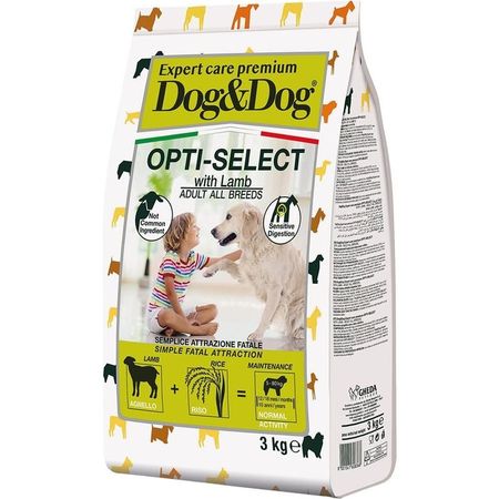 Dog ampDog Expert Premium Opti-Select сухой корм для взрослых собак с ягненком - 3 кг 1971₽