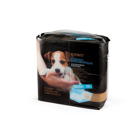 Titbit Коврики впитывающие для ухода за домашними животными 6060см - 30 шт 860₽