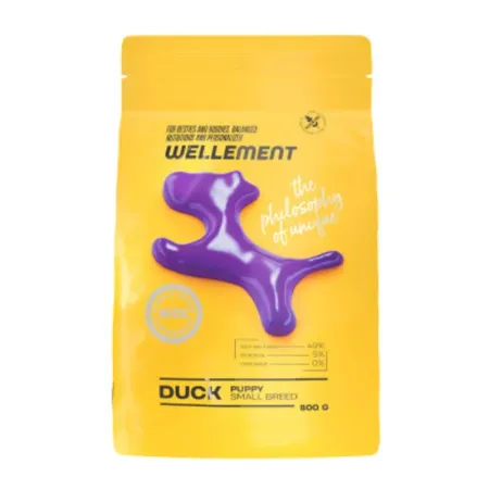 Wellement сухой корм для щенков маленьких пород, с уткой - 800 г