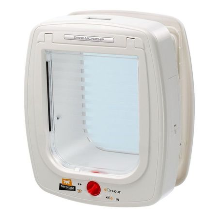 Ferplast Swing Microchip Large дверка для животных с определителем микрочипа белая - 265x162xh315 см размер прохода - 17x20 см 20510₽