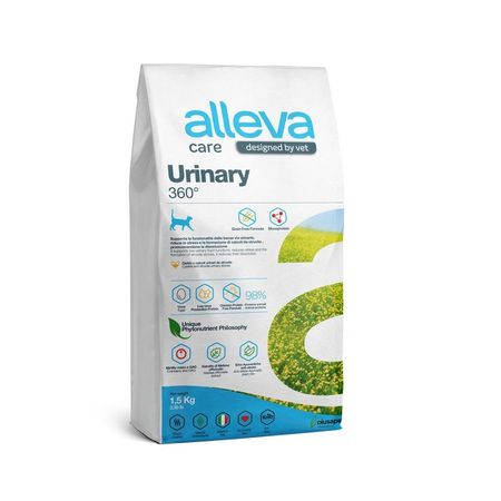 Alleva Care Cat Adult Urinary 360 сухой диетический корм для взрослых кошек при заболевании мочевыводящих путей струвиты - 15 кг 2534₽