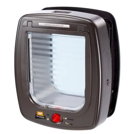 Ferplast Swing Microchip Large дверка для животных с определителем микрочипа коричневая - 265x162xh315 см размер прохода - 17x20 см 20510₽