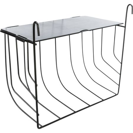 Trixie кормушка для сена подвесная для грызунов металл черный - 25 х 18 х 12 см 667₽