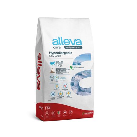 Alleva Care Dog Adult Hypoallergenic Low Grain сухой диетический гипоаллергенный корм для взрослых собак для снижения пищевой непереносимости - 5 кг 6555₽