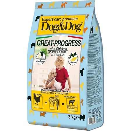 Dog ampDog Expert Premium Great-Progress Puppy сухой сухой корм для щенков с курицей - 3 кг 1971₽