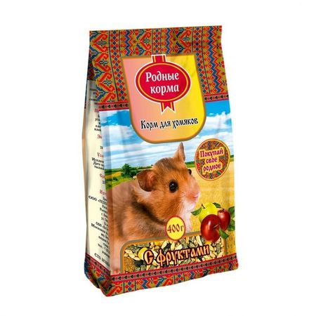 Родные корма сухой корм для хомяков с фруктами - 40 г 95₽