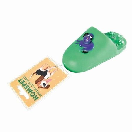 Homepet игрушка для собак тапок зеленый с пищалкой винил 145х6х6 см 86₽