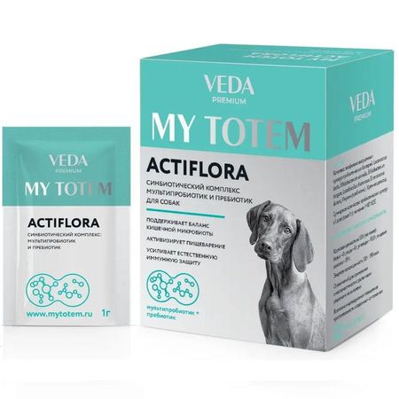 Veda My Totem Actiflora мультипробиотик и пребиотик для собак синбиотический комплекс 1102₽