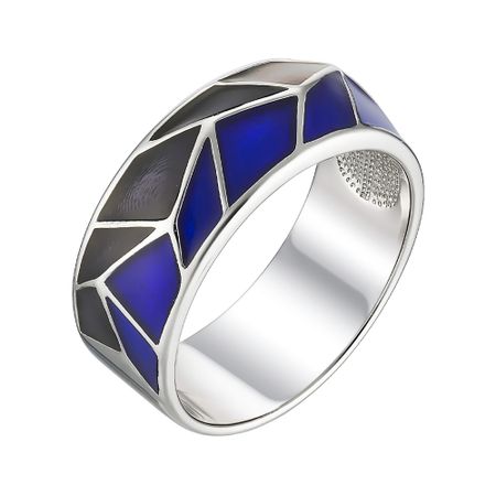 Серебряное кольцо с эмалью 1750₽