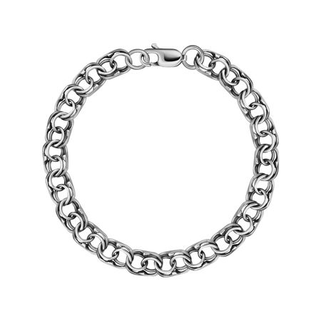 Серебряный браслет ручного плетения Бисмарк с чернением 3480₽