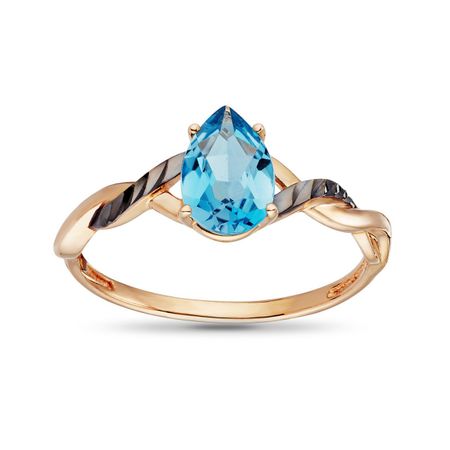 Золотое кольцо с London топазом 21990₽