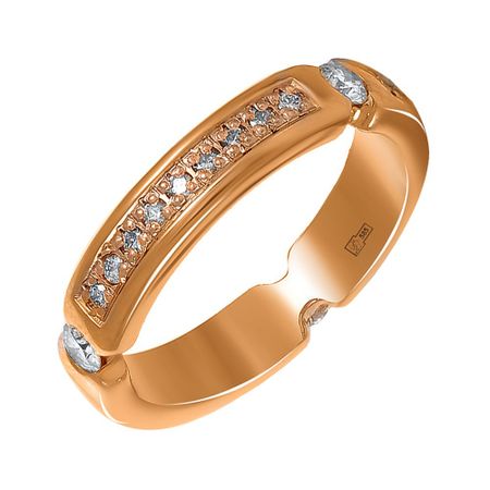 Золотое обручальное кольцо с бриллиантами 4 мм 149990₽