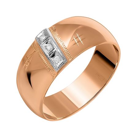 Золотое обручальное кольцо с бриллиантами 39990₽