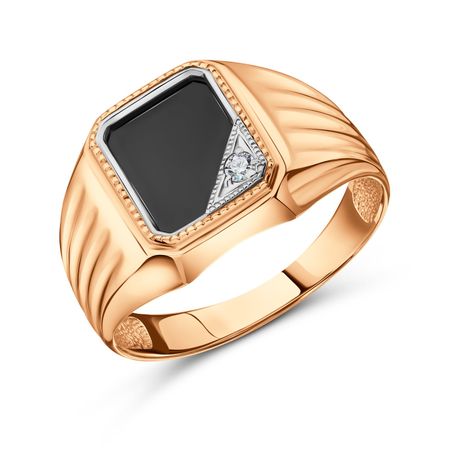 Золотая печатка с фианитами 87160₽