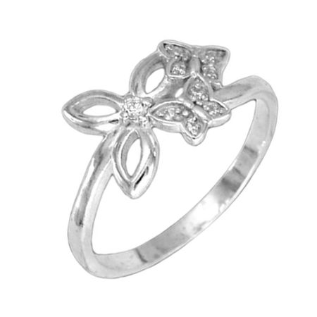 Серебряное кольцо с фианитами 490₽