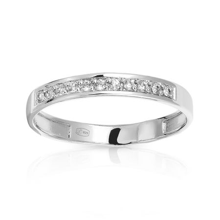 Кольцо из серебра с фианитами 500₽