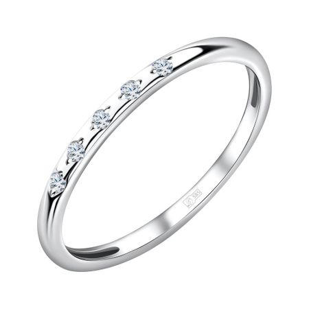 Золотое кольцо с бриллиантами и родированием 13490₽