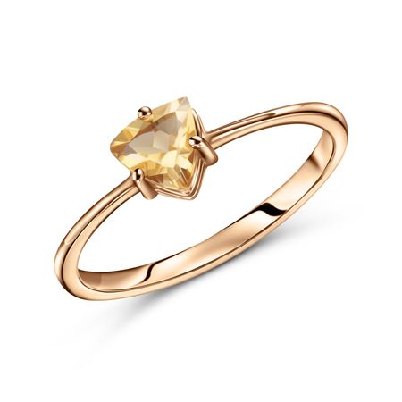 Золотое кольцо с цитрином 12490₽