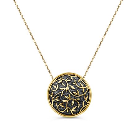 Серебряное колье с позолотой 1690₽