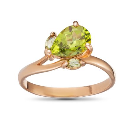 Кольцо из золота с хризолитом 24990₽