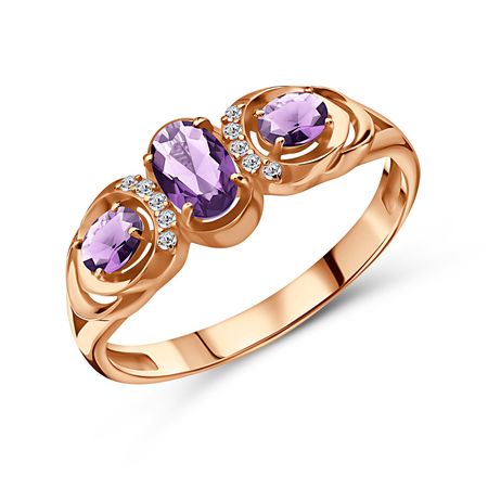 Кольцо из серебра с ювелирными кристаллами и фианитами 990₽